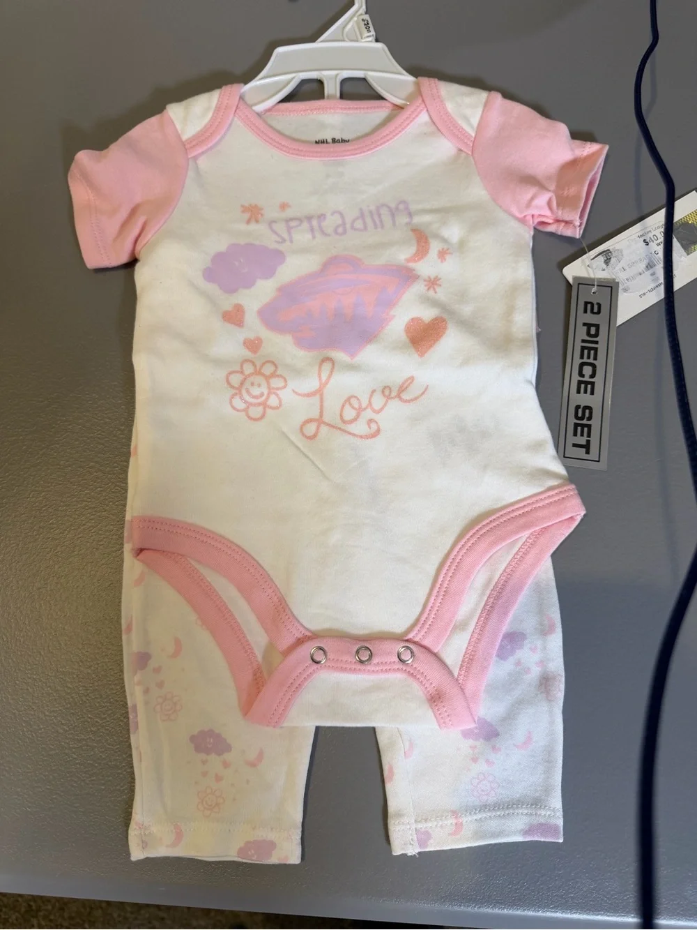 Minnesota Wild NHL Baby Girls 2 Piece Bodysuit Tutu Pants Set NWT